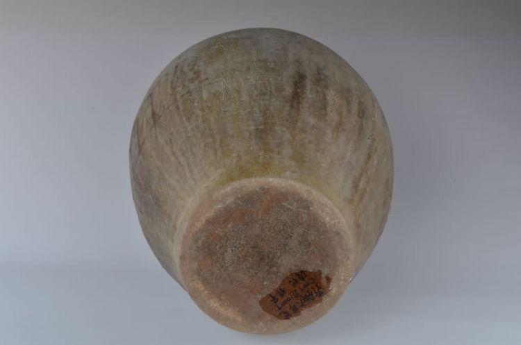 清代青黄釉六耳陶瓮