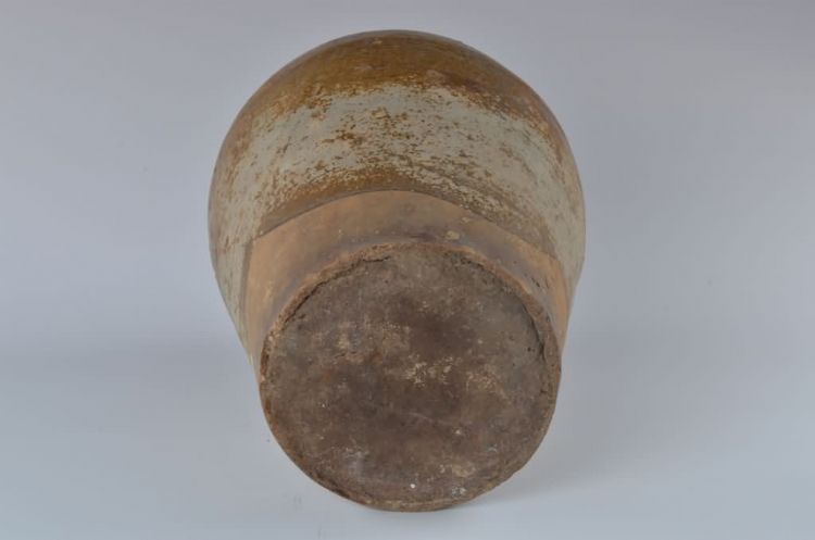 明代黄釉五耳瓷壶