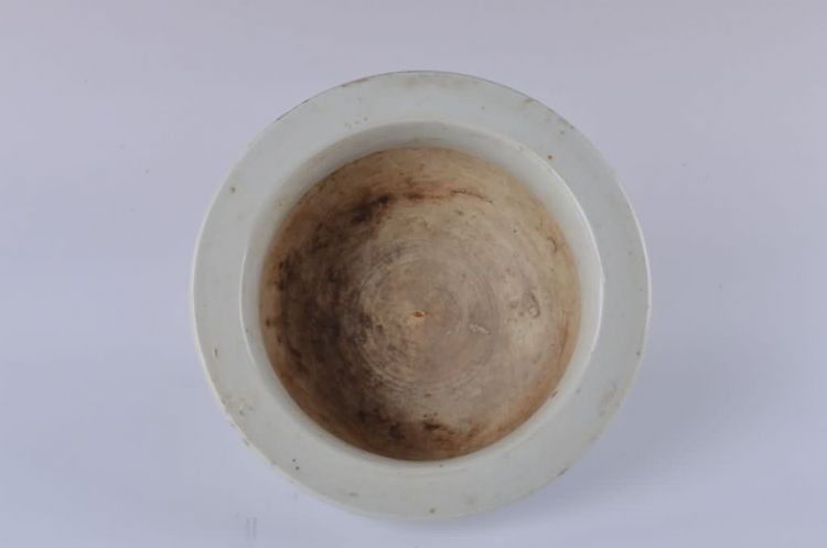 清代青花双龙纹香炉