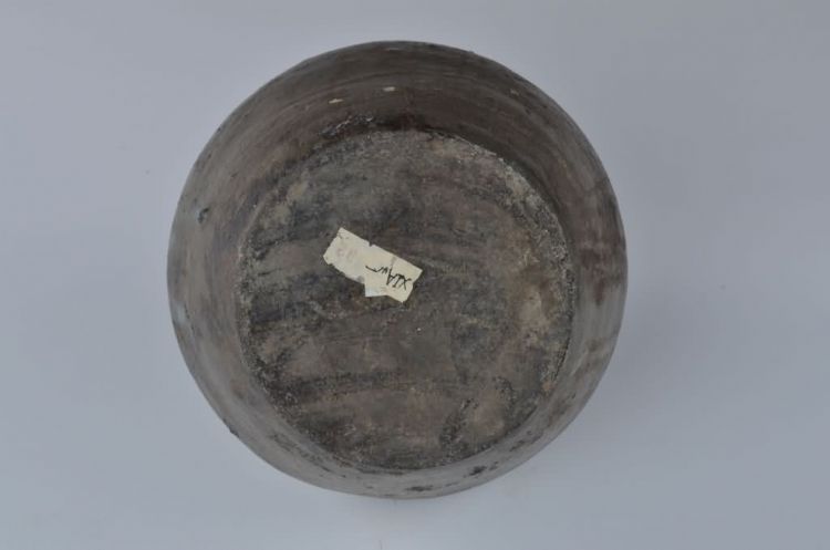 清代褐釉五耳陶壶