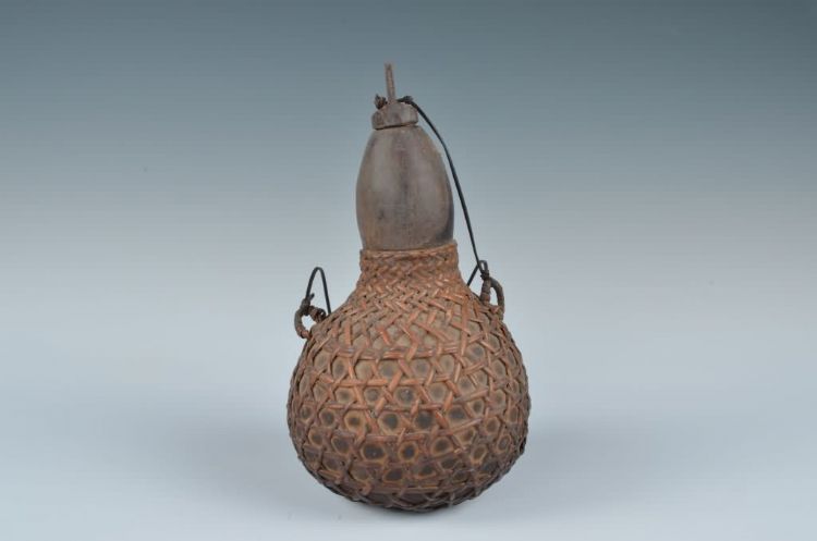 民国黎族藤编套葫芦