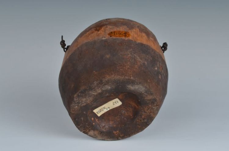 现代黎族双耳竹碗