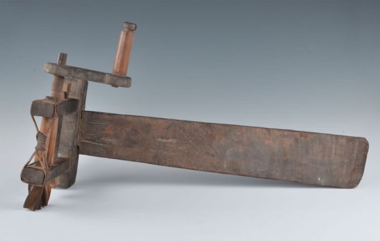 近代黎族脱棉籽机