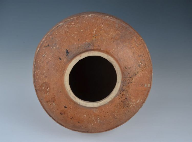 民国虎号红褐釉无耳瓮