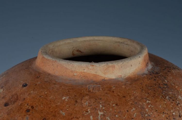 民国虎号红褐釉无耳瓮