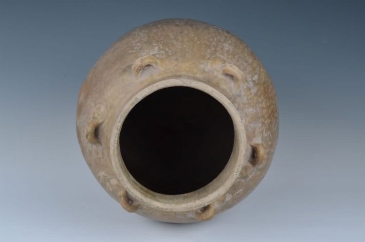 明代青釉六耳瓮