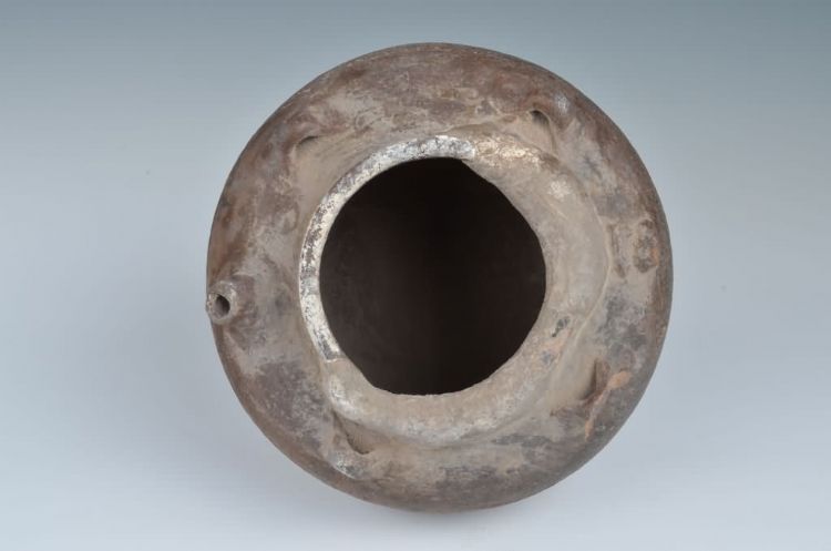 民国褐釉五耳壶