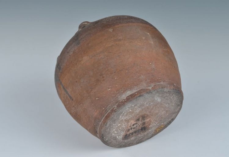 民国褐釉五耳壶