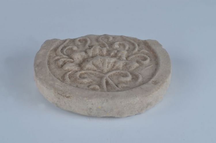 清荷花纹陶瓦当